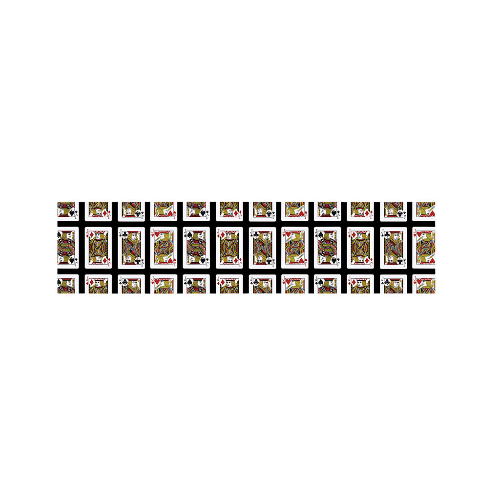 Four Jacks Playing Cards Pattern Print Bed Runner