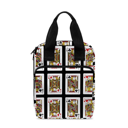 Four Jacks Playing Cards Pattern Print Bible Tote Bag