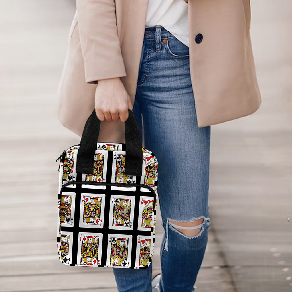 Four Jacks Playing Cards Pattern Print Bible Tote Bag