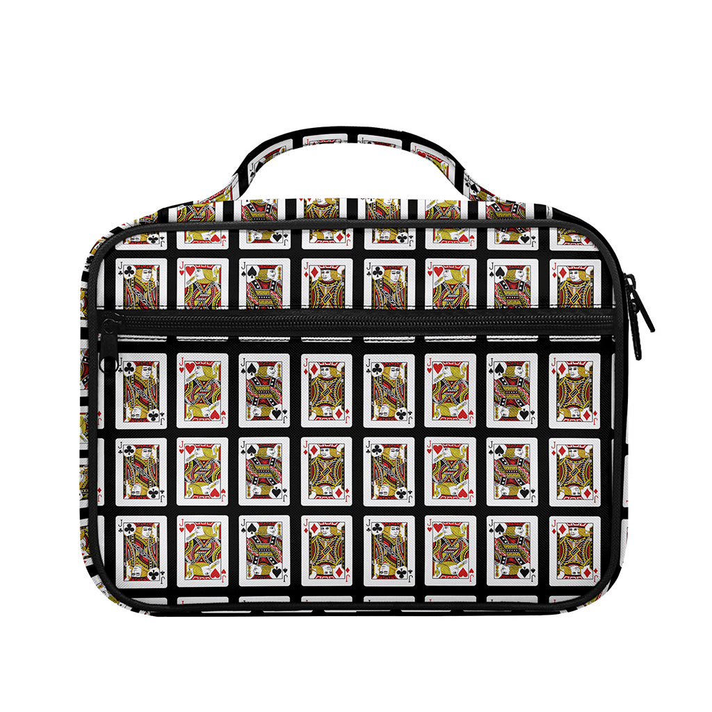 Four Jacks Playing Cards Pattern Print Briefcase Bible Bag