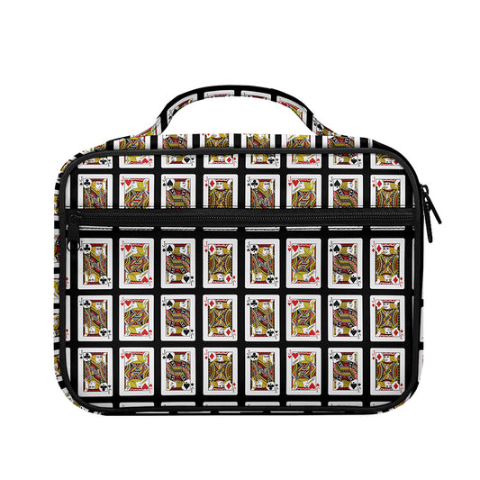 Four Jacks Playing Cards Pattern Print Briefcase Bible Bag