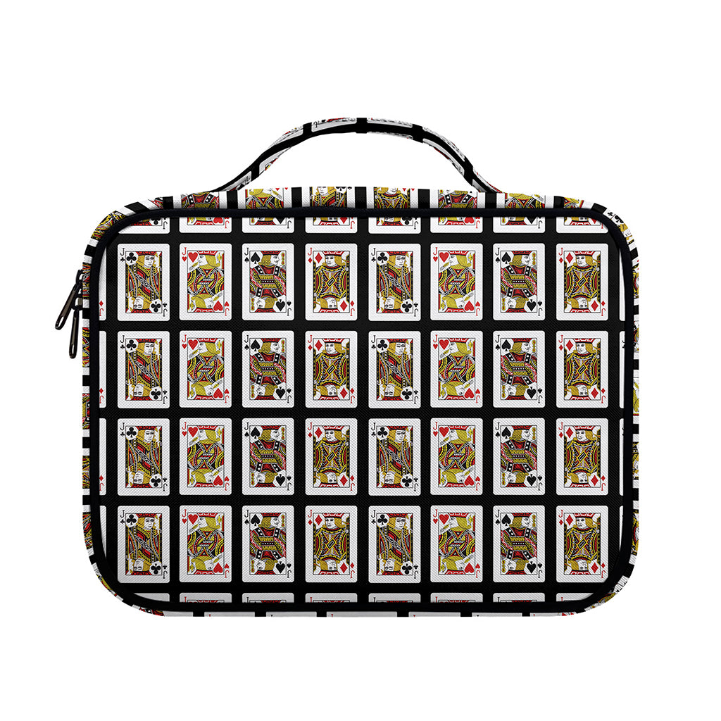 Four Jacks Playing Cards Pattern Print Briefcase Bible Bag