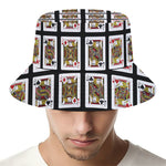 Four Jacks Playing Cards Pattern Print Bucket Hat