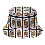 Four Jacks Playing Cards Pattern Print Bucket Hat