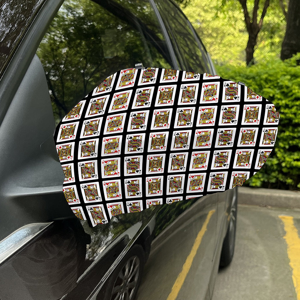 Four Jacks Playing Cards Pattern Print Car Side Mirror Covers