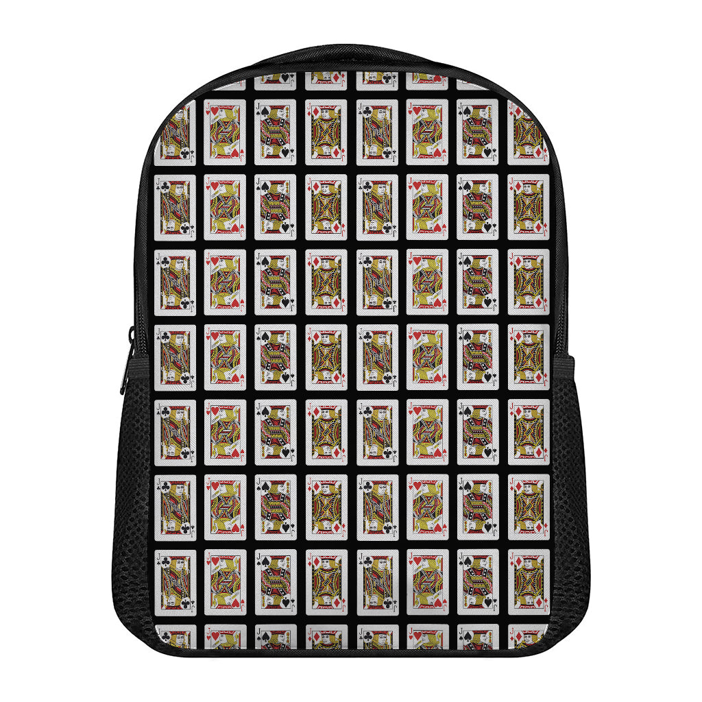 Four Jacks Playing Cards Pattern Print Casual Backpack