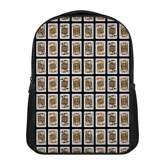 Four Jacks Playing Cards Pattern Print Casual Backpack