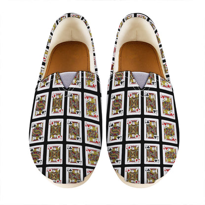 Four Jacks Playing Cards Pattern Print Casual Shoes