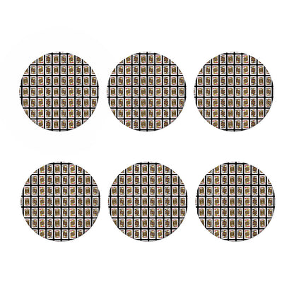 Four Jacks Playing Cards Pattern Print Coaster Set