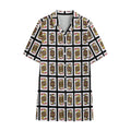 Four Jacks Playing Cards Pattern Print Cotton Hawaiian Shirt