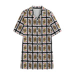 Four Jacks Playing Cards Pattern Print Cotton Hawaiian Shirt