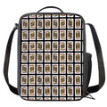 Four Jacks Playing Cards Pattern Print Crossbody Lunch Bag