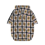 Four Jacks Playing Cards Pattern Print Dog Zip Up Hoodie