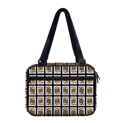 Four Jacks Playing Cards Pattern Print Double Strap Bible Bag
