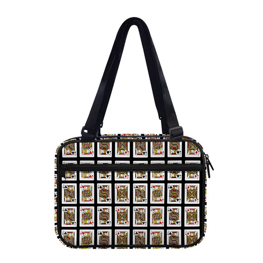 Four Jacks Playing Cards Pattern Print Double Strap Bible Bag