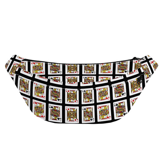 Four Jacks Playing Cards Pattern Print Fanny Pack