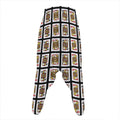 Four Jacks Playing Cards Pattern Print Hammer Pants