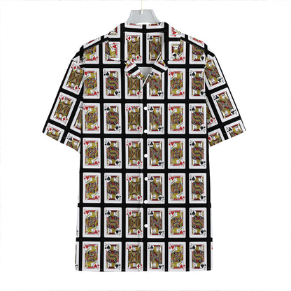 Four Jacks Playing Cards Pattern Print Hawaiian Shirt