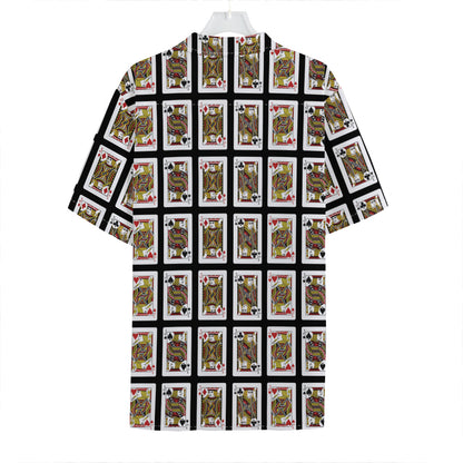 Four Jacks Playing Cards Pattern Print Hawaiian Shirt