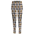 Four Jacks Playing Cards Pattern Print High-Waisted Pocket Leggings
