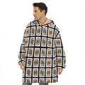 Four Jacks Playing Cards Pattern Print Hoodie Blanket