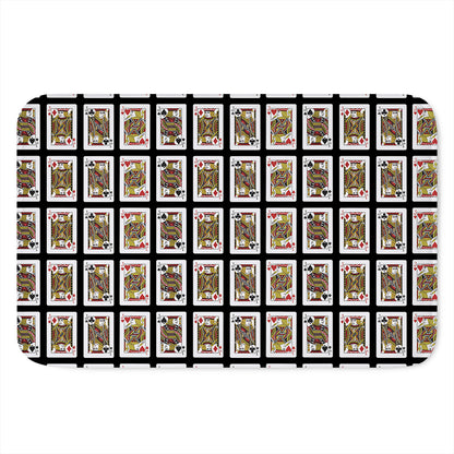 Four Jacks Playing Cards Pattern Print Indoor Door Mat