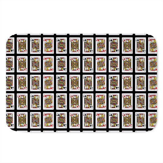 Four Jacks Playing Cards Pattern Print Indoor Door Mat
