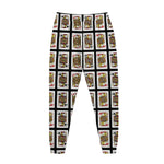 Four Jacks Playing Cards Pattern Print Jogger Pants