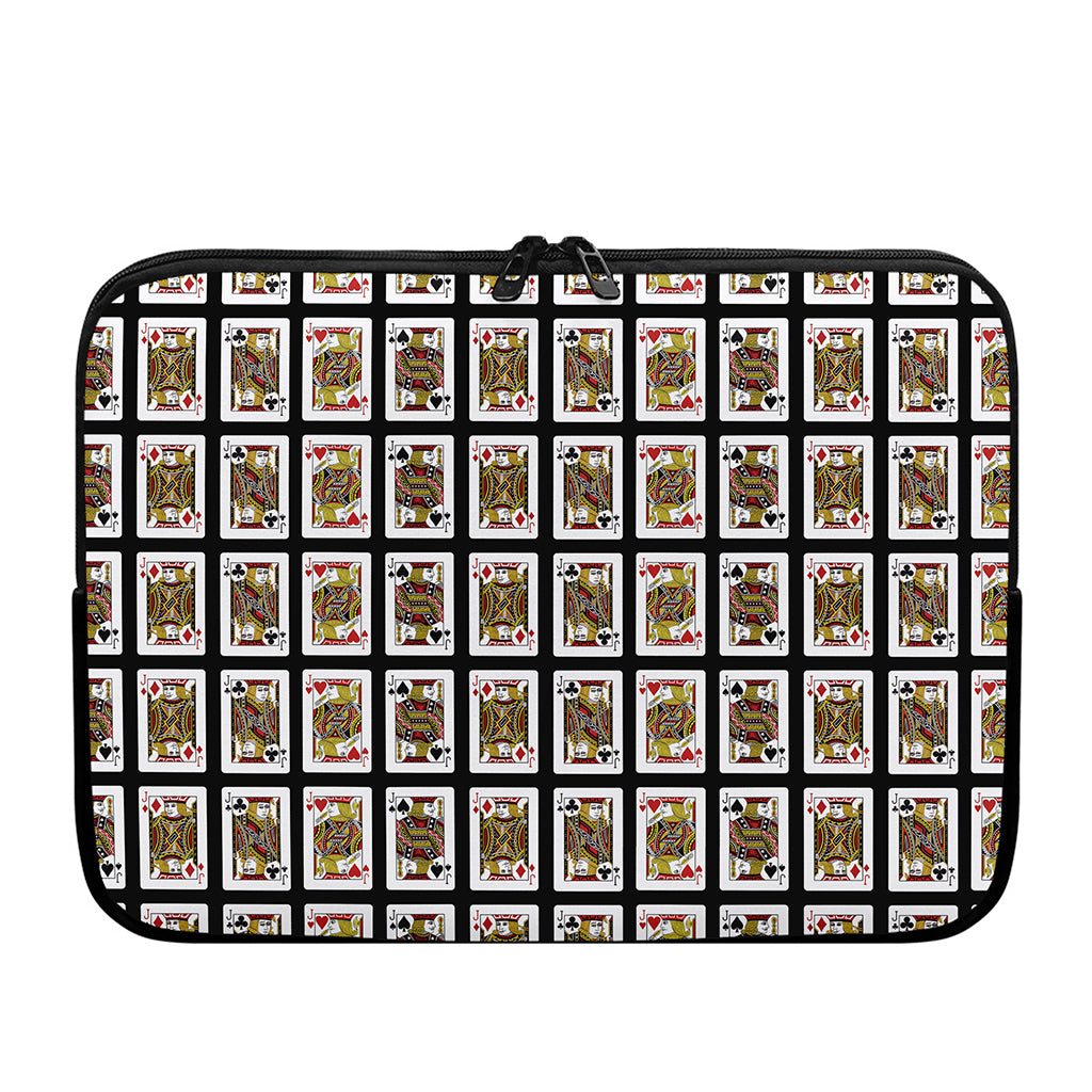 Four Jacks Playing Cards Pattern Print Laptop Sleeve