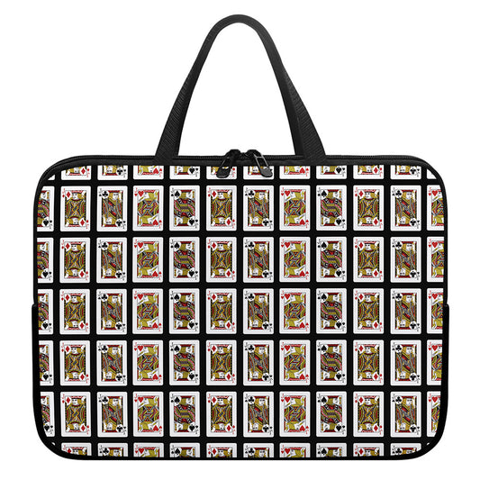 Four Jacks Playing Cards Pattern Print Laptop Sleeve With Handle