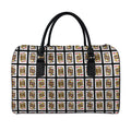 Four Jacks Playing Cards Pattern Print Leather Duffel Bag