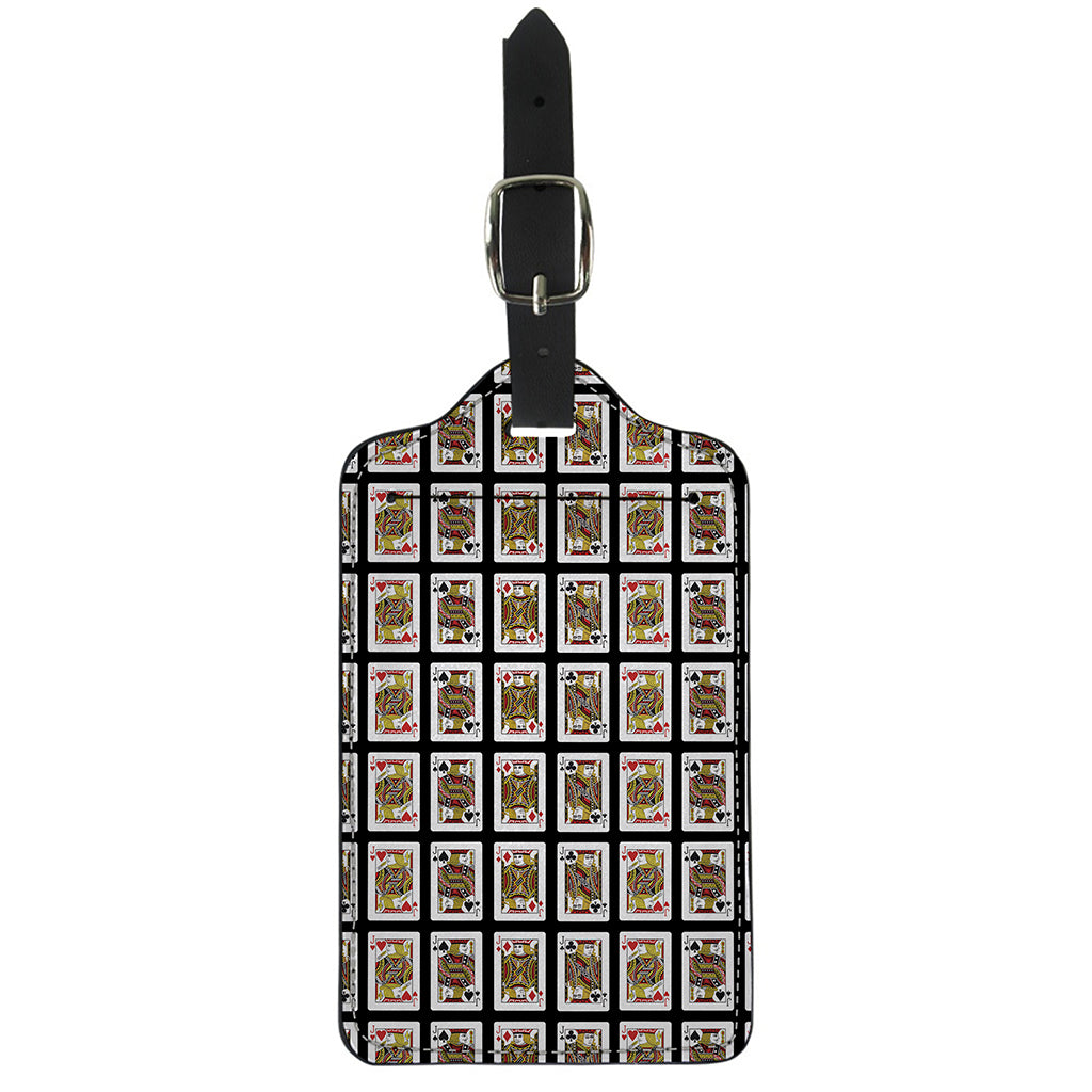 Four Jacks Playing Cards Pattern Print Luggage Tag