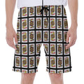 Four Jacks Playing Cards Pattern Print Men's Beach Shorts