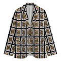 Four Jacks Playing Cards Pattern Print Men's Blazer
