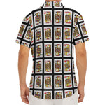 Four Jacks Playing Cards Pattern Print Men's Deep V-Neck Shirt