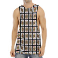 Four Jacks Playing Cards Pattern Print Men's Muscle Tank Top
