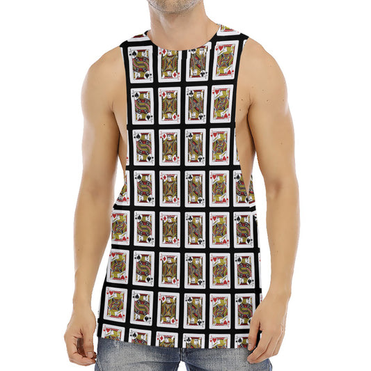 Four Jacks Playing Cards Pattern Print Men's Muscle Tank Top