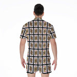 Four Jacks Playing Cards Pattern Print Men's Rompers