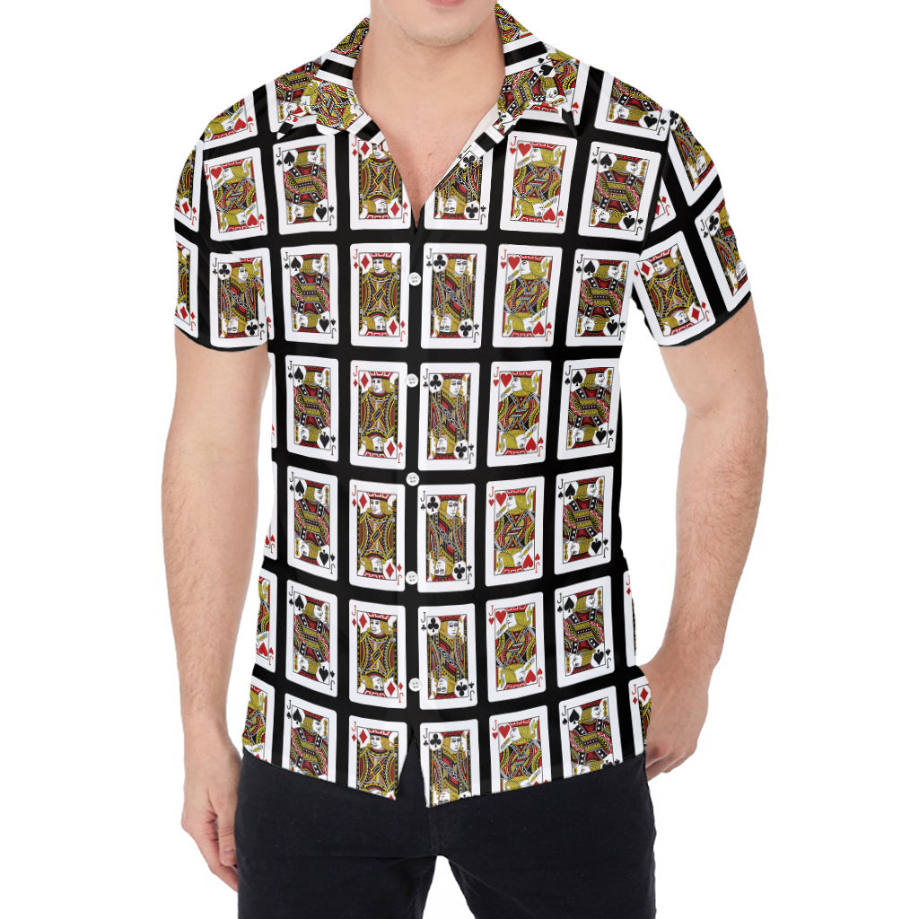 Four Jacks Playing Cards Pattern Print Men's Shirt