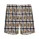 Four Jacks Playing Cards Pattern Print Men's Sports Shorts