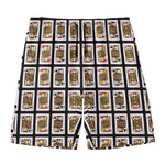 Four Jacks Playing Cards Pattern Print Men's Swim Trunks