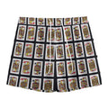 Four Jacks Playing Cards Pattern Print Mesh Shorts