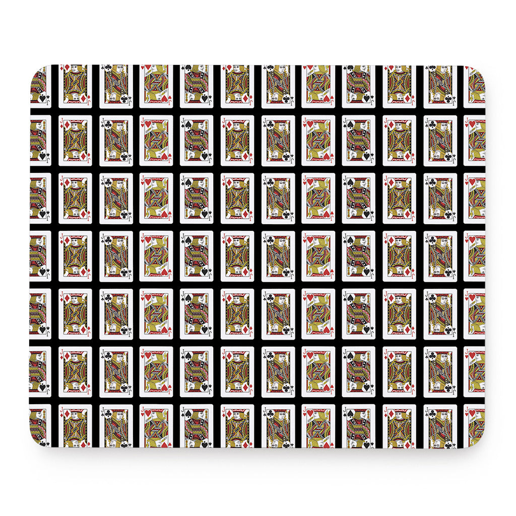 Four Jacks Playing Cards Pattern Print Mouse Pad