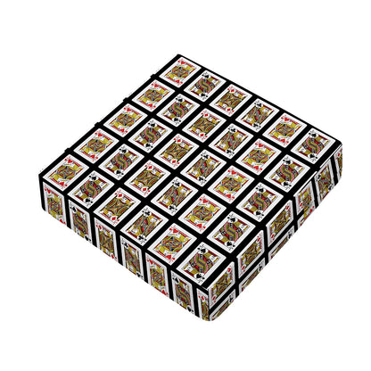 Four Jacks Playing Cards Pattern Print Outdoor Seat Cushion Cover