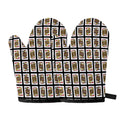 Four Jacks Playing Cards Pattern Print Oven Mitts