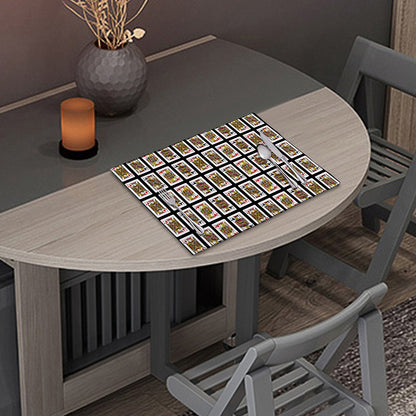 Four Jacks Playing Cards Pattern Print Placemat