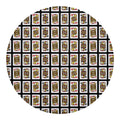 Four Jacks Playing Cards Pattern Print Round Blanket