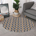 Four Jacks Playing Cards Pattern Print Round Rug