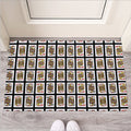 Four Jacks Playing Cards Pattern Print Rubber Doormat