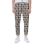 Four Jacks Playing Cards Pattern Print Scuba Joggers